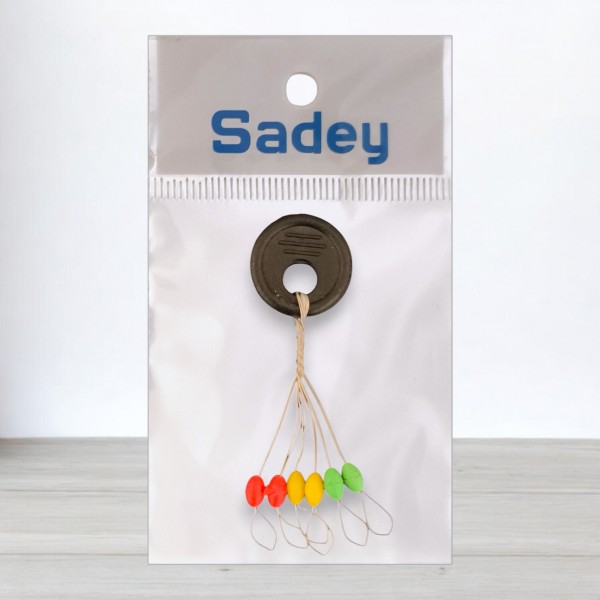 Стопор овальний різнокольоровий, 6шт/уп, розмір L